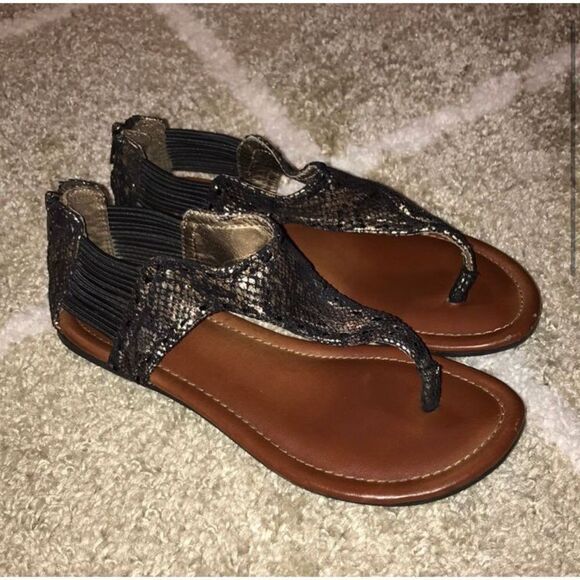 MIA Snakeskin Sandals  - Picture 2 of 7